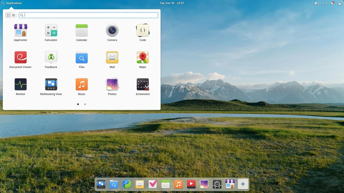 elementary OS 공식 데스크톱