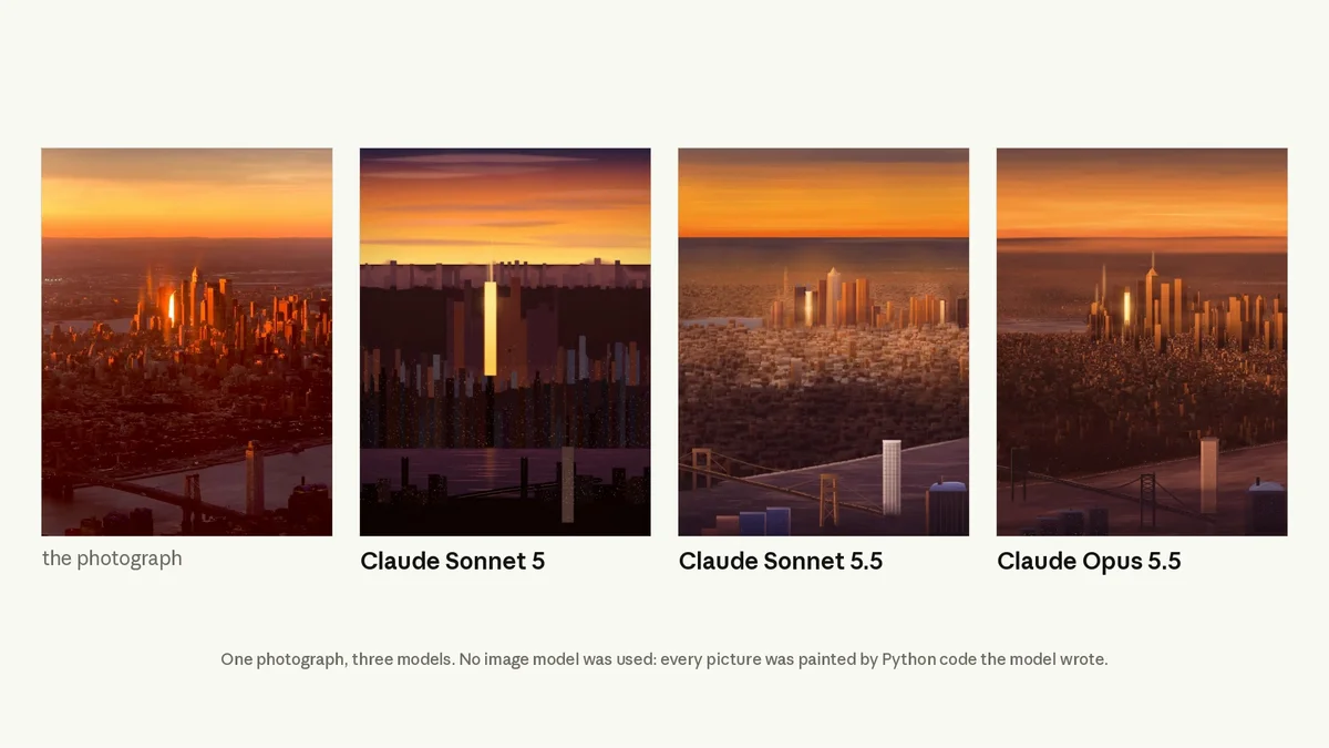 Sonnet 5, Sonnet 5.5, Opus 5.5 비교 데모